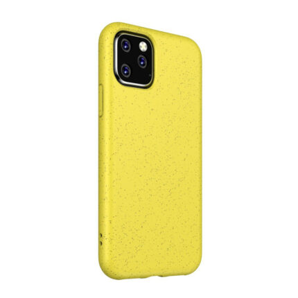 Coque de protection antichoc pour iPhone 11 Pro - Jaune - 100 % Biodégradable